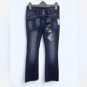 YMI Dark Blue Boot Cut Jeans for Women